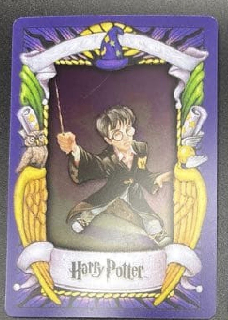 Japan Chocolate Frog Card, clear variant, Harry Potter front