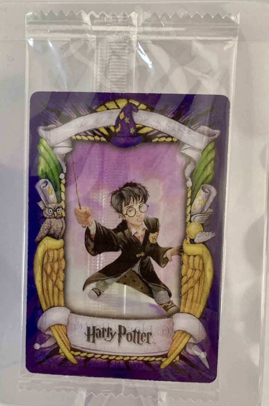 Japan Chocolate Frog Card, lenticular variant, Harry Potter front, still sealed
