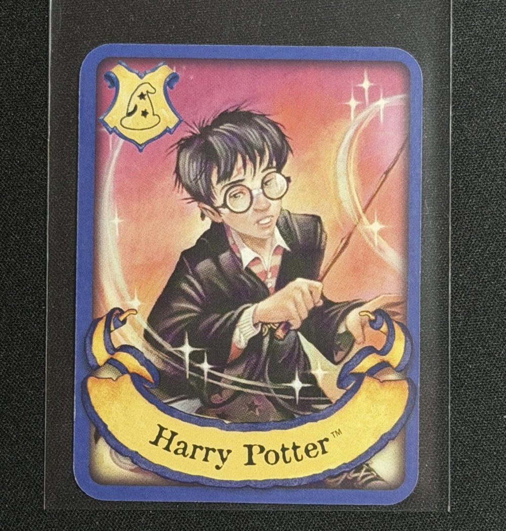 UK/European “Philosopher’s Stone” Mystery at Hogwarts character card, front, full-color art