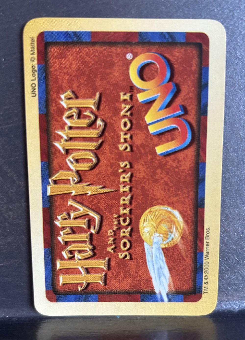 Mattel UNO: Harry Potter Special Edition, card back