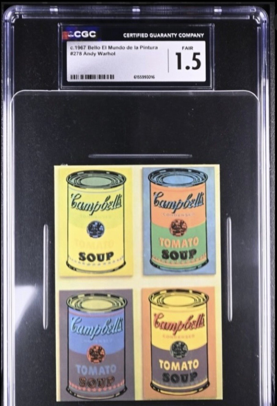 c.1967 Bello El Mundo de la Pintura #278 Andy Warhol, CGC 1.5