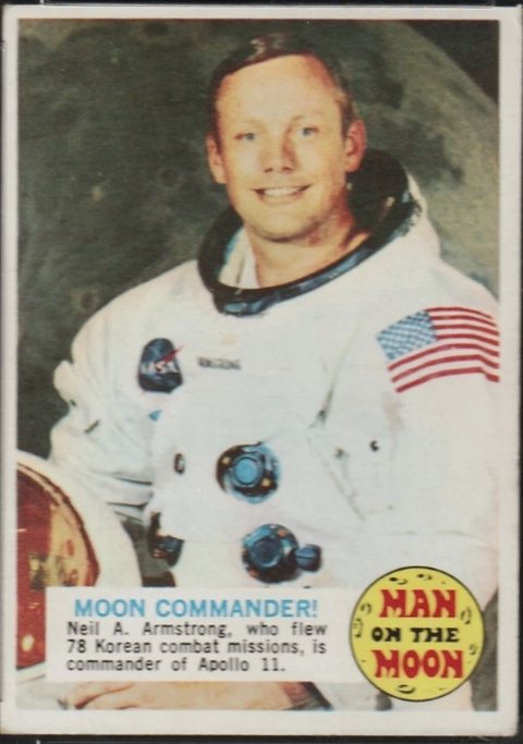 Neil Armstrong Man on the Moon card