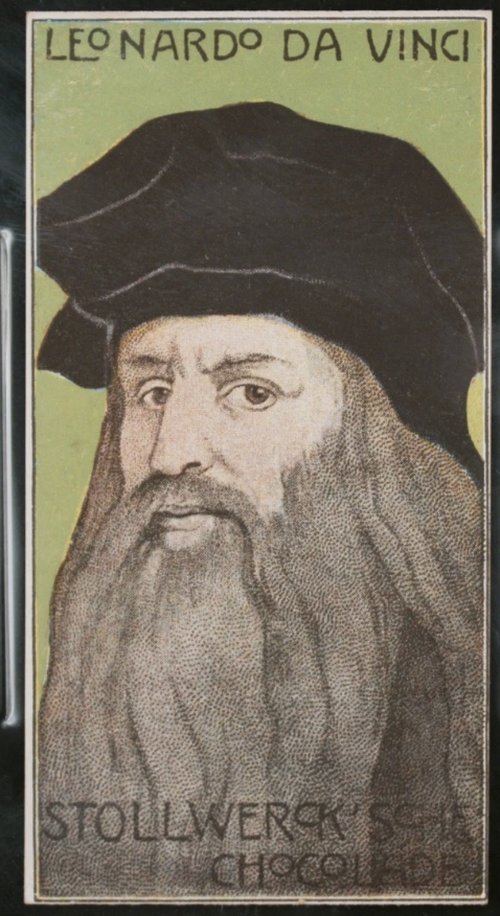 Leonardo da Vinci Stollwerck chocolate card
