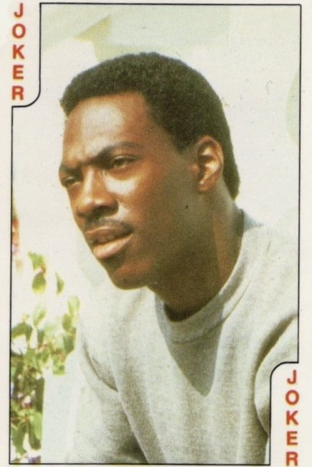 Eddie Murphy joker playing card