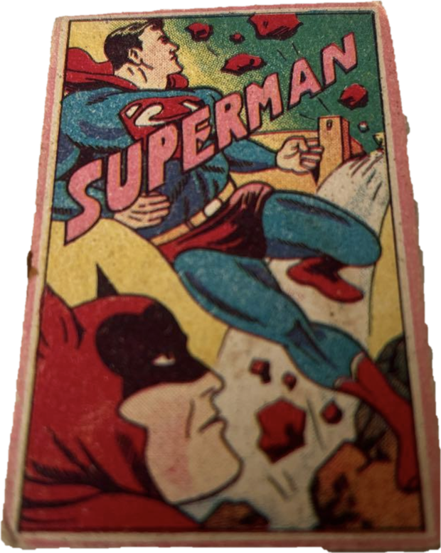 Superman comic card