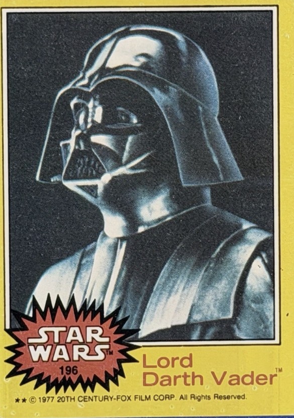Star Wars Lord Darth Vader card
